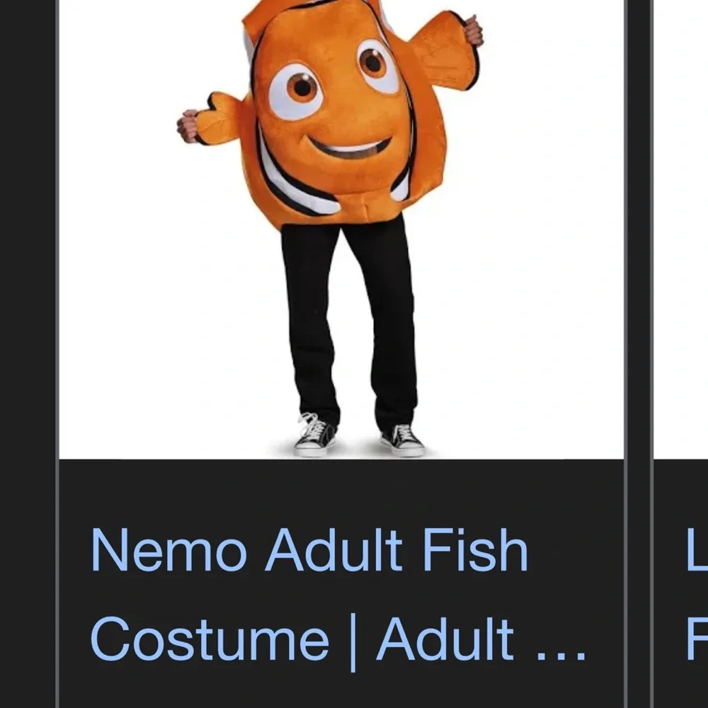 Disney Orange Fish Costume for Kids Nemo